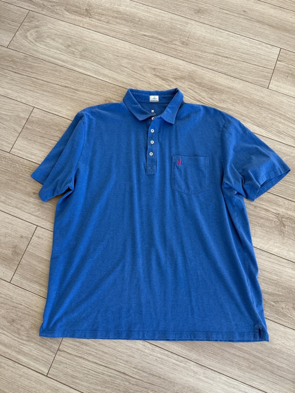 Johnnie-O Hanging Out Blue Polo with pocket XXL